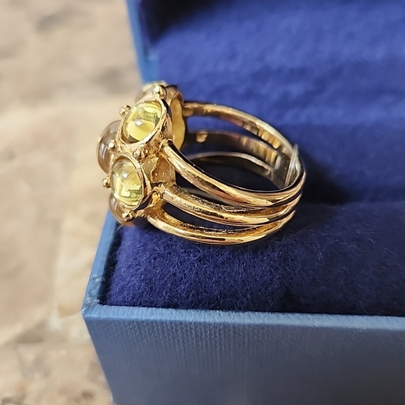 NEW 14k gold plated Temple St. Clair for Target Ring Limited Edition 2010 size 8 - Picture 4 of 7